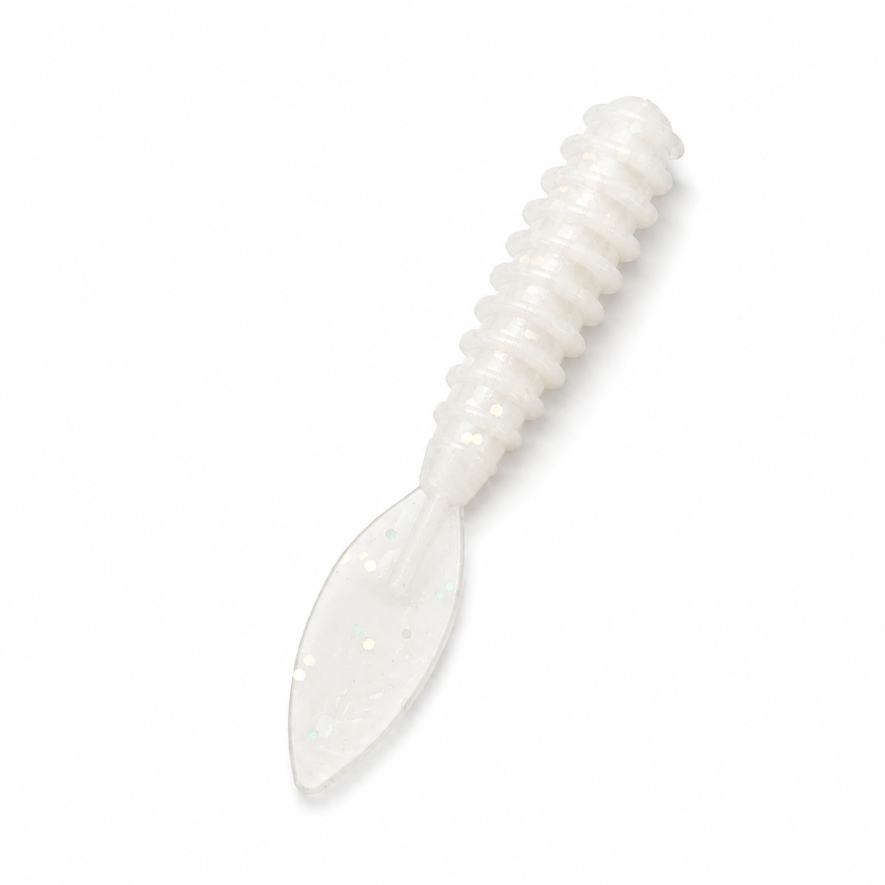 Beaver Tail 1.5-Inch EFP panfish bait in Pearl by Panfish Slayers