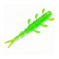 2-Inch Minnopede Panfish Soft Plastic in Portal Gun Green by Panfish Slayers