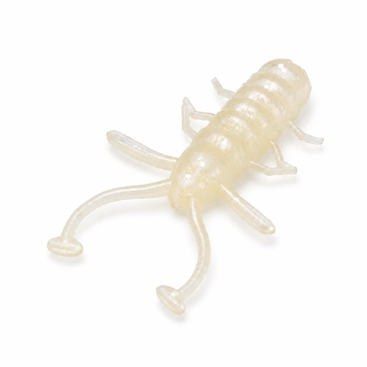 The Tick 1-Inch EFP Panfish Bait in Pearl by Panfish Slayers