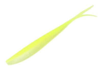 4-Inch Split Tail Shad Walleye Baits in Chartreuse by Panfish Slayers